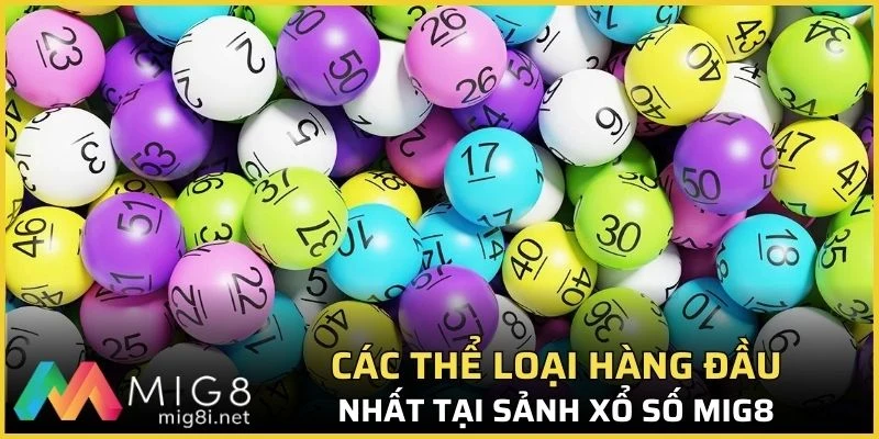Các thể loại hàng đầu nhất tại sảnh xổ số Mig8