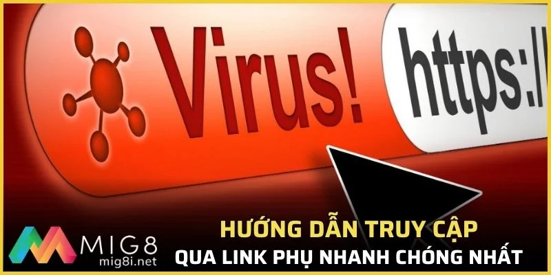 Thao tác truy cập qua link dự phòng an toàn